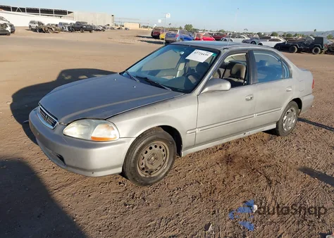 1997 Honda Civic Ex from USA, damaged, VIN 2HGEJ8647VH587457